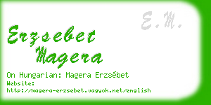 erzsebet magera business card